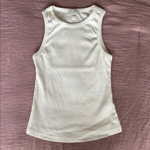 Meshki Cream Ribbed Top